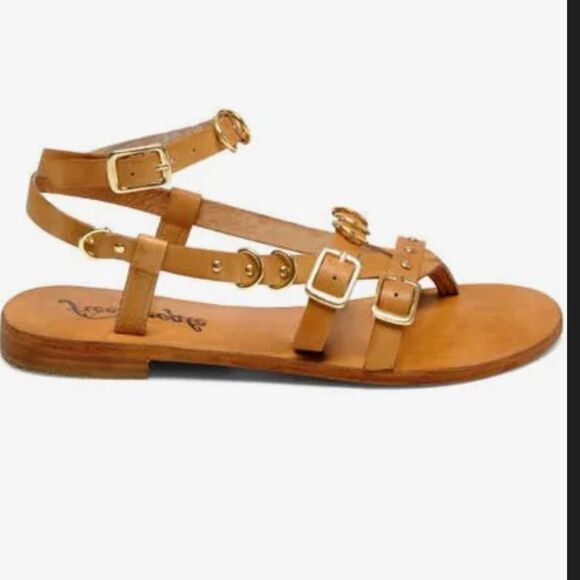 FREE PEOPLE Women’s Midas Touch Sandals Tan NIB Size 10 - Picture 5 of 6